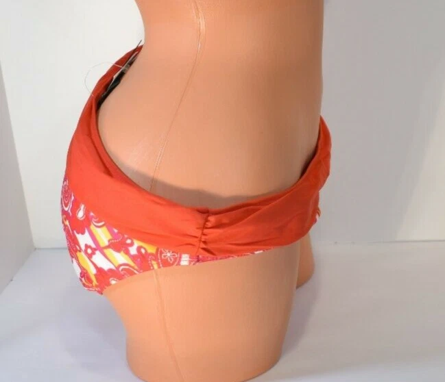 Biquíni feminino Athena rosa com faixas paisley tamanho 12 novo com etiquetas - Imagem 4 de 4