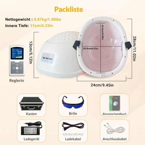 280*810nm Photobiomodulation Brain Helmet NIR Light Therapy Parkinson Alzheimer - Bild 10 von 12