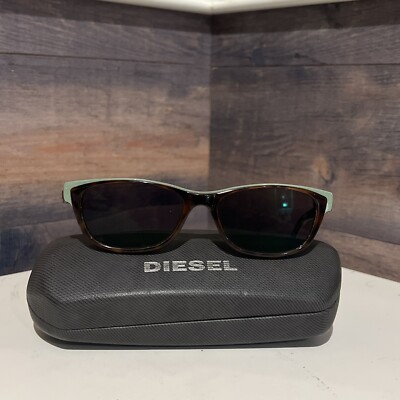 Diesel Eyeglasses DL5012 col.056 Tortoise&Green on Blue B-Shape Frame 52[]16 140 Diesel Eyeglasses DL5012 Col.056 Tortoise&green on Blue B  main image 2