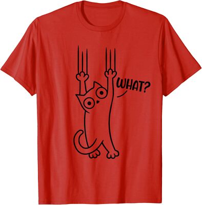 Funny Cat Animal What Cat Design Animal Cat Unisex T-Shirt