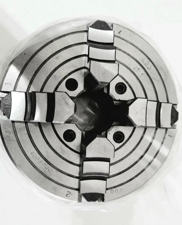 Turner 10"/250mm Precision Quality Independent 4 Jaw Lathe Chuck w/Chuck Key - Image 3 of 4