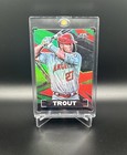 2021 Topps Fire - Green Parallel /199  #1 Mike Trout Los Angeles Angels