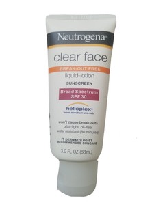 neutrogena sunscreen breakout