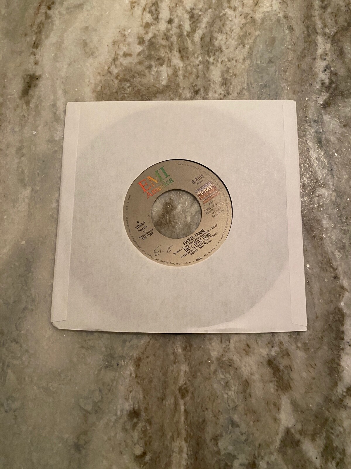 The J. Geils Band Flamethrower/FreezeFrame 45 RPM Record eBay