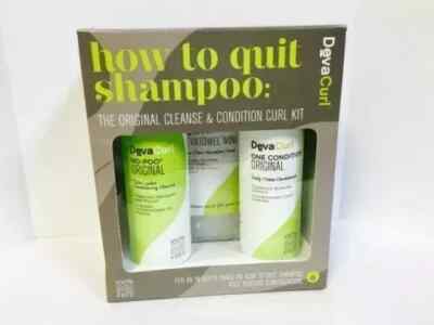 DevaCurl How To Quit Shampoo No Poo Conditioner Towel Kit 3pc box 