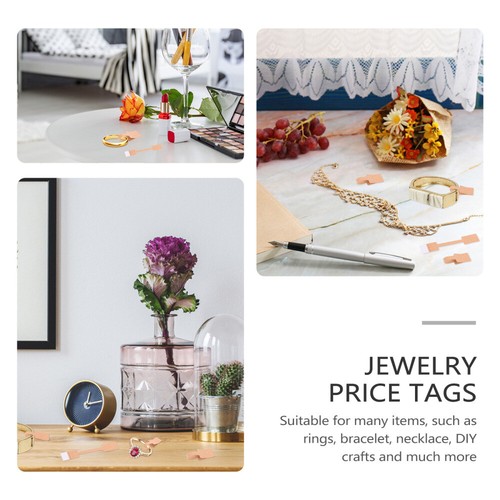 200 Pcs Tags Paper Necklace Label Labels Square - Picture 12 of 12
