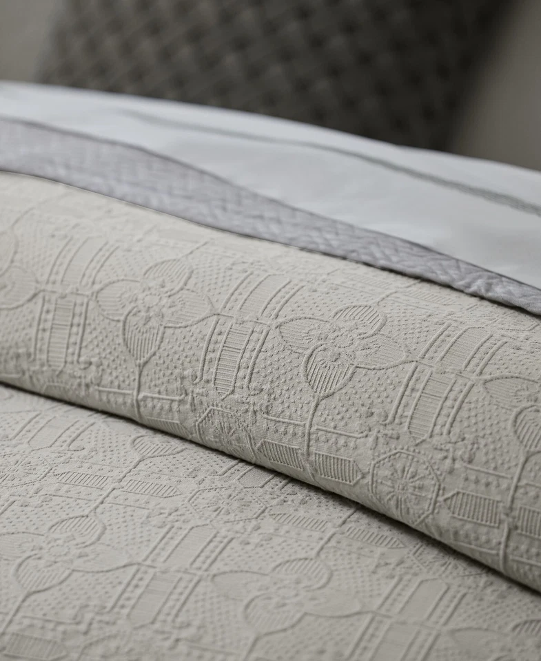 Ralph Lauren серый Sascha текстурированный медальон пододеяльник комплект, король США - Изображение 2 из 4