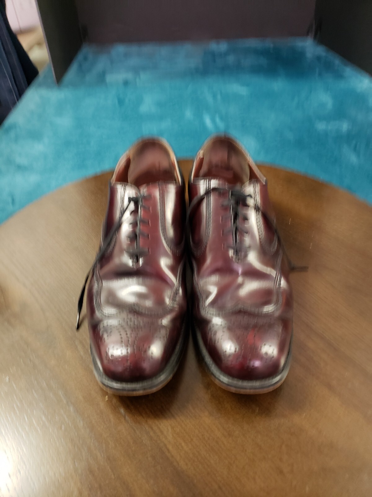 SAOLA Scarpe eleganti rosse stringate Nunn Bush da uomo taglia 8 5 D comode casual in pelle 980006