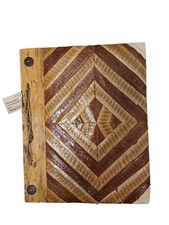 Tropical Island Photo Album 12"x 9.5" Palm Banana Leaves Handmade Pressed Paper
