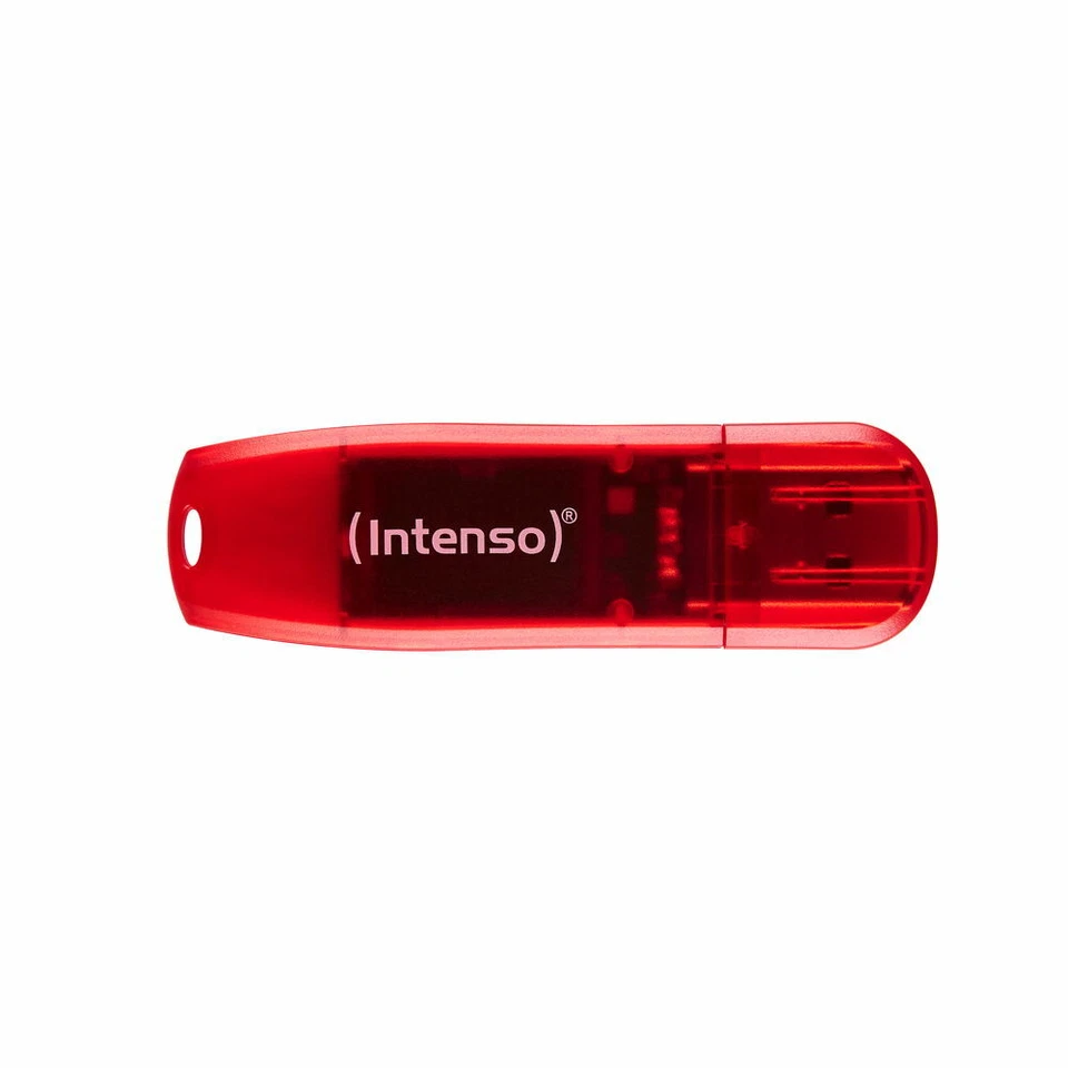 Intenso 128GB USB Stick Speicherstick Rainbow Line rot bulk