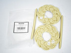 DearL%k Round Braided Knot Curtain Tieback Round GOld Decorative 2 Pack
