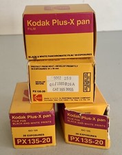 NOS Lot of 4 Rolls Kodak Plus-X 35mm ISO 125 B W Print Film PX 135-20 Exp 06/85