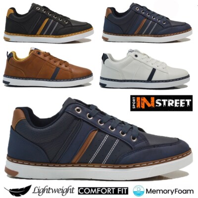 HERREN MEMORY FOAM RUNNING SNEAKER FREIZEIT JOGGING GYM WALKING SPORTSCHUHE GRÖßE