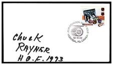 CHUCK RAYNOR AUTOGRAPH HOF NY RANGERS 1992 MONTREAL NHL 75TH FIRST DAY DECEASED