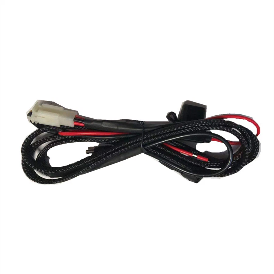 Car Winter Heated Steering Wheel Cover Heater Pad Carbon Fiber W/Round Switch - Image 3 of 4