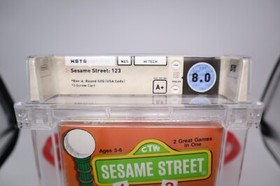 NES Nintendo Game SESAME STREET 123 1 2 3 - New & Sealed! WATA 8.0 with A+ Seal!