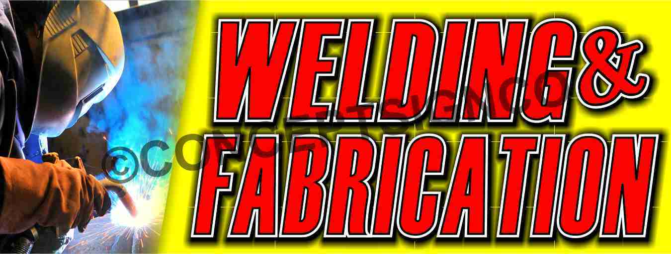 1.5'X4' WELDING & FABRICATION BANNER Outdoor Indoor Sign Auto Body Shop Repairs