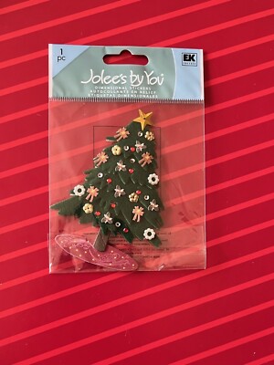 VINTAGE CHRISTMAS TREE Dimensional Stickers by Jolee's RARE & RETIRED