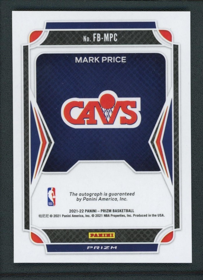 202122 MARK PRICE AUTO PANINI PRIZM FAST BREAK DISCO AUTOGRAPHS eBay
