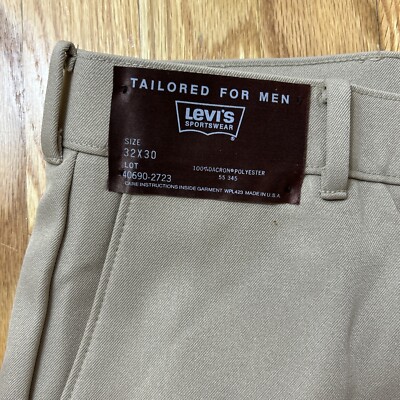 NWT Vintage Dead Stock Levis Action Slacks Size 31 X 30 Made NWT Vintage Dead Stock Levis Action Slacks Size 31 X 30 Made