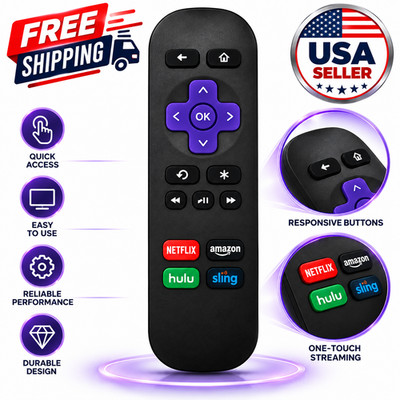 Replacement Remote Control Fits Roku Express Premiere 1 2 3 4 LT HD Box Player