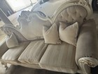 Acme Picardy Oversized Sofa – Fabric & Antique Pearl. — photo 6