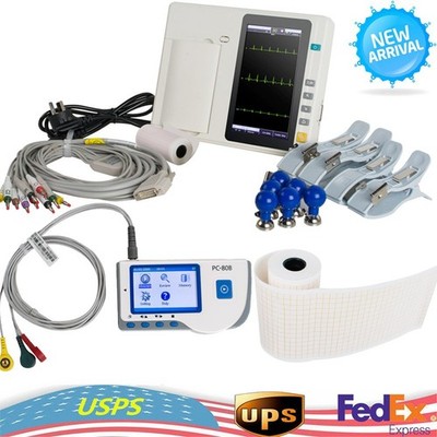 Carejoy Portable ECG Heart Monitor/Electrocardiograph EKG Machine/Printing Paper