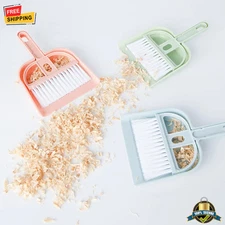 Mini Pet Broom & Dustpan Set – Cleaning Tool for Cat, Rabbit, Hamster,Guinea Pig