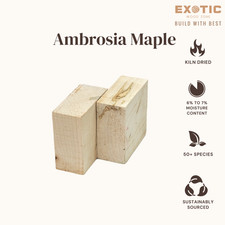 2 Pcs, Ambrosia Maple Bowl Blank 6x 6x 2 Turning Blank Lumber- Free US Shipping