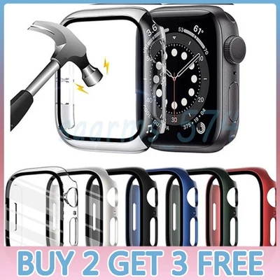 For Apple Watch Case iWatch Series 11/10/9/8/7/6/5 Ultra Screen Protector Cover
