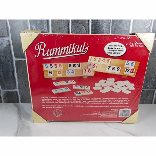 Sealed Rummikub Classic Board Game Wooden Box by Pressman 2016 Edition New - Picture 4 of 12