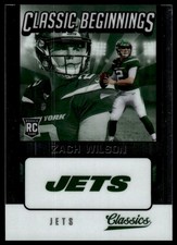 2021 Panini Classics Zach Wilson #CB-ZW Classic Beginnings