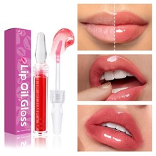 Esmalte de labios cosmético brillo de labios aceite regordete de labios para maquillaje diario para mujeres 1 pieza