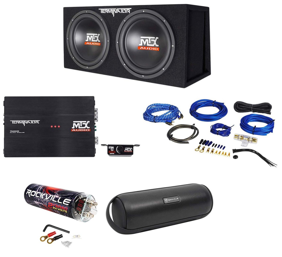 MTX 🏓 【チンチラ】 デュアル12インチサブウーファーとアンプ