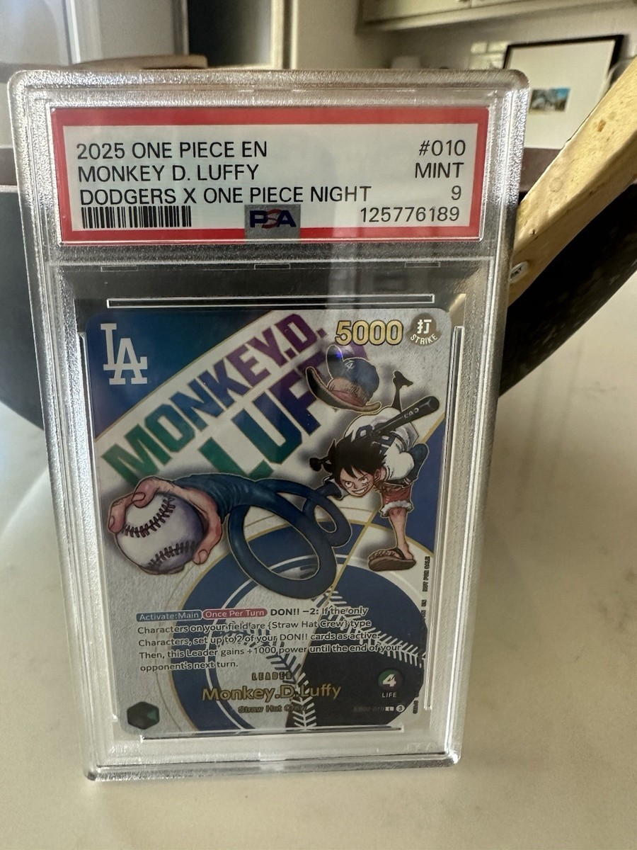 ドジャース ルフィpsa10 Monkey D. Luffy Dodgers 2025 One Piece Promos 010 Monkey D. Luffy Dodgers X One