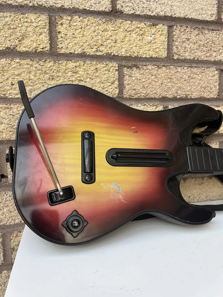 PS3 Guitar Hero Wireless Sunburst Red Octane Guitar Controller No Dongle - Image 3 of 4