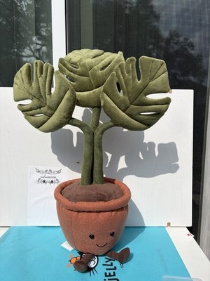  ジェリーキャット　モンステラ　monstera ぬいぐるみ Jellycat Amuseables Monstera Plant- NWT New with Tags - Green Leaf