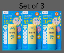  NEW Biore UV Kids Stamp Sunscreen SPF50 PA  70g Paw Print Mineral UV Set of 3