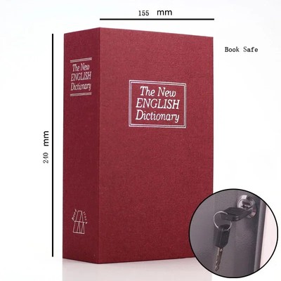 Dictionary Mini Book Safe Security Key Locker Money Hidden Secret Safe