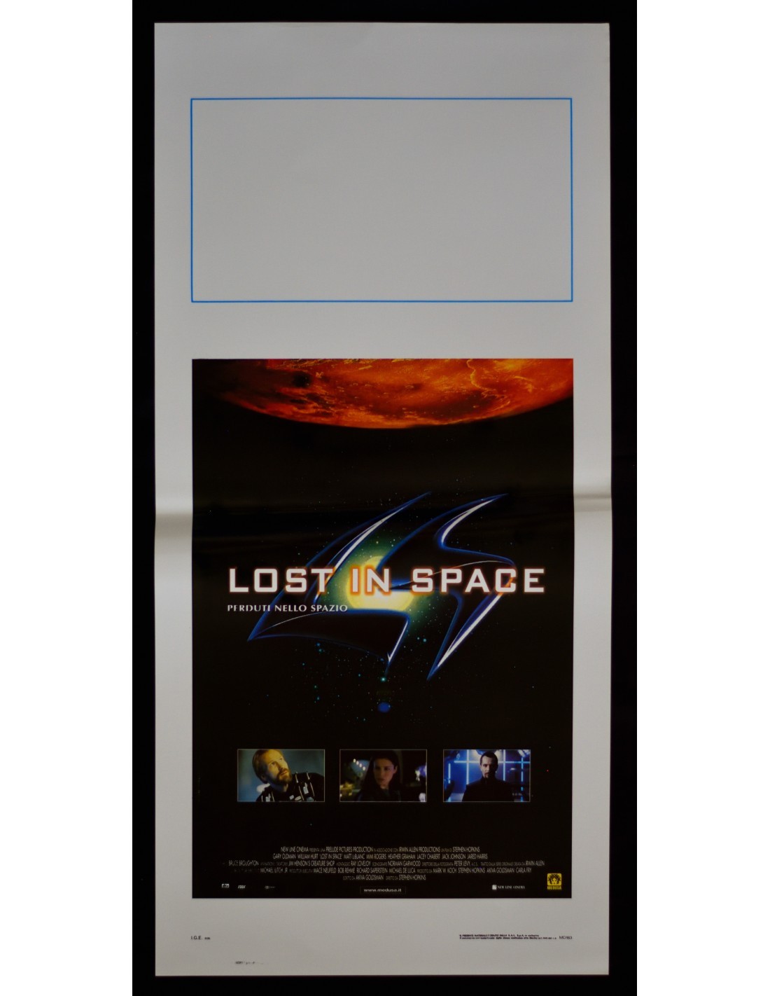 Locandina originale film Lost in Space - Perduti nello spazio (1998) - Regia di Stephen Hopkins
