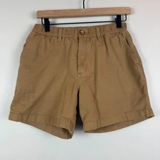 Chubbies Shorts Mens M Brown 5" Inseam Elastic Waist Activewear Classic Preppy