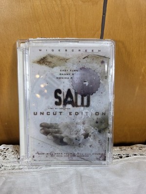 SAW (2004 Lions Gate Film/DVD) Widescreen Uncut Edition w/ VHTF Liquid Cover 