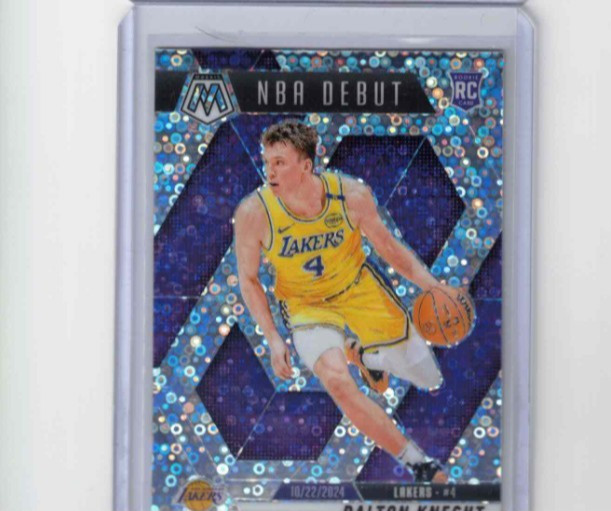 DALTON KNECHT 2024-25 MOSAIC DEBUT ROOKIE FAST BREAK DISCO LAKERS RC