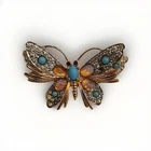 Vintage Jomaz Joseph Mazer  Butterfly Pin Brooch Costume Jewelry