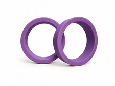 FLIPPER- 2 ELASTIQUES STANDARD VIOLET - PREMIUM EN SILICONE