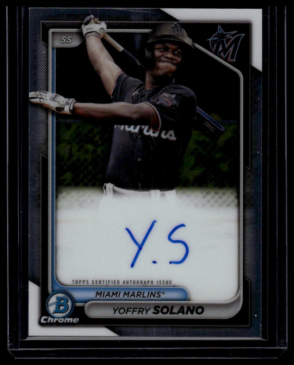2024 Bowman Chrome #CPA-YS Yoffry Solano Prospect Autographs