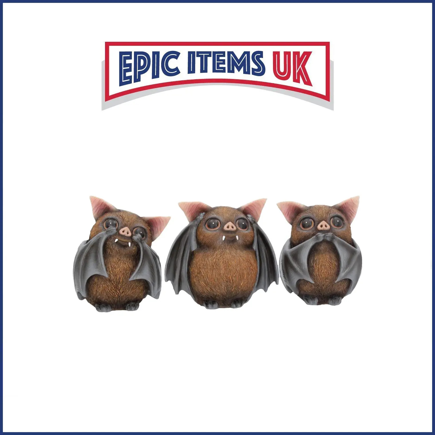 Nemesis Now Three Wise Bats Figurines 8.5cm - IN STOCK