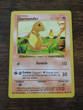 pokemon base set common card #46/102 charmander Pokemon Charmander 46/102 Base Set Card, TCG High-Demand, Wizards/WOTC –  CardboardandCoins.com main image 0