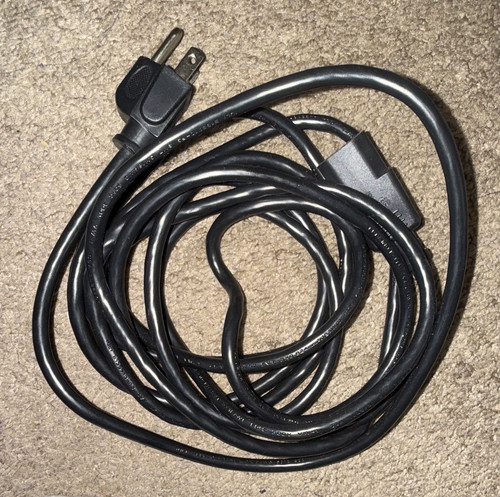 YFC 6ft SJT 18AWG Power Cable NEMA 5-15P to IEC 60320 C13 Black