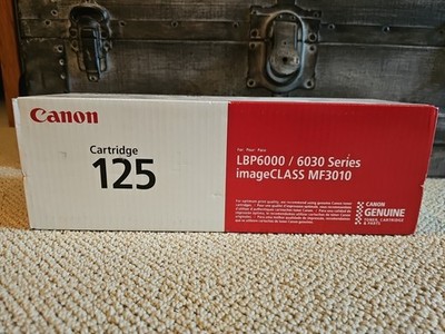 NEW Sealed Genuine Canon 125 Black Toner Cartridge LBP6000 6030 Series MF3010